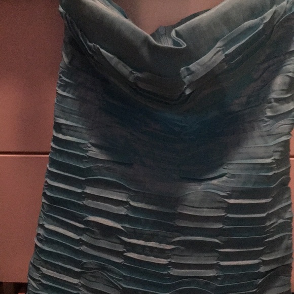 Bright blue women’s dress - Picture 3 of 4